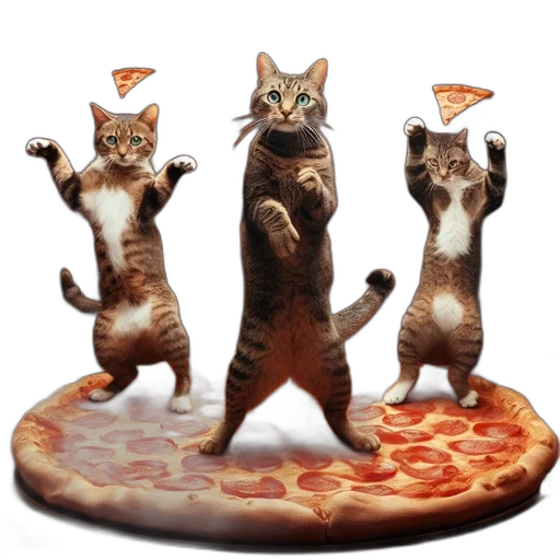food, animal, 3d render, three transparent PNG cut-out