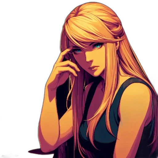 face, comic book art, pixel art, concept art transparent PNG cut-out