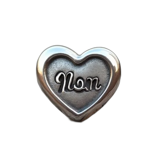 jewelry, silver, heart, shaped transparent PNG cut-out
