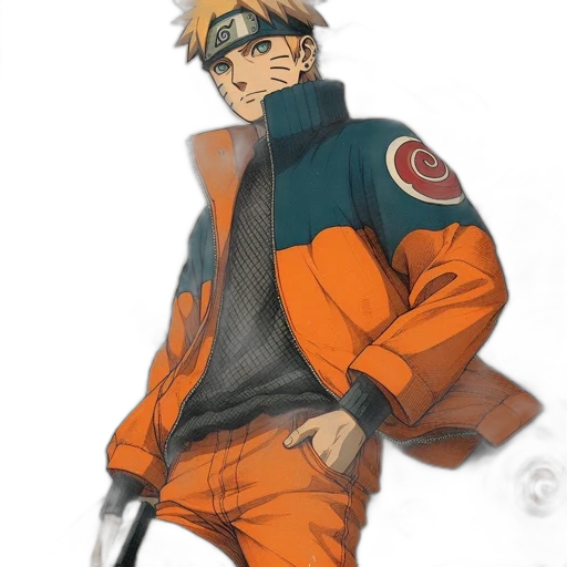 jacket, staff, weapon, concept art transparent PNG cut-out