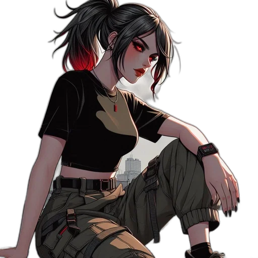 staff, jacket, concept art, cyberpunk transparent PNG cut-out