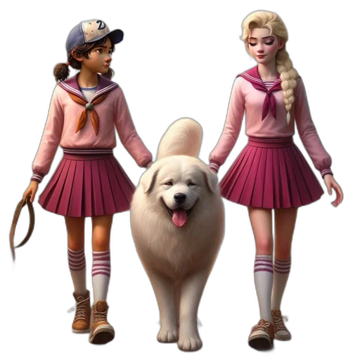 animal, staff, concept art, 3d render transparent PNG cut-out