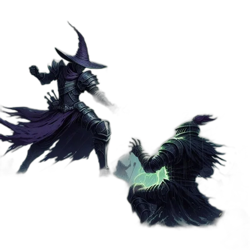 creature, staff, mask, dragon transparent PNG cut-out