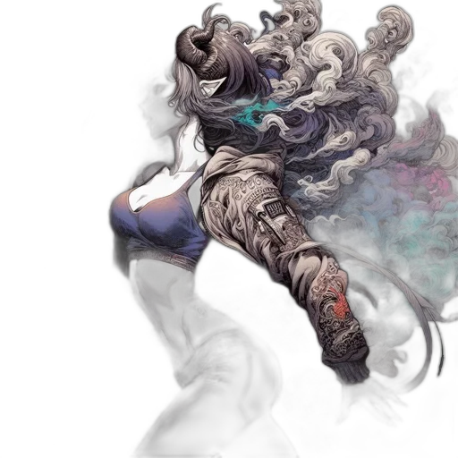 mask, concept art, fantasy art, watercolor transparent PNG cut-out