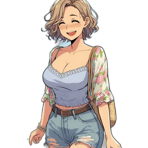 dress, jacket, flower, watercolor transparent PNG cut-out