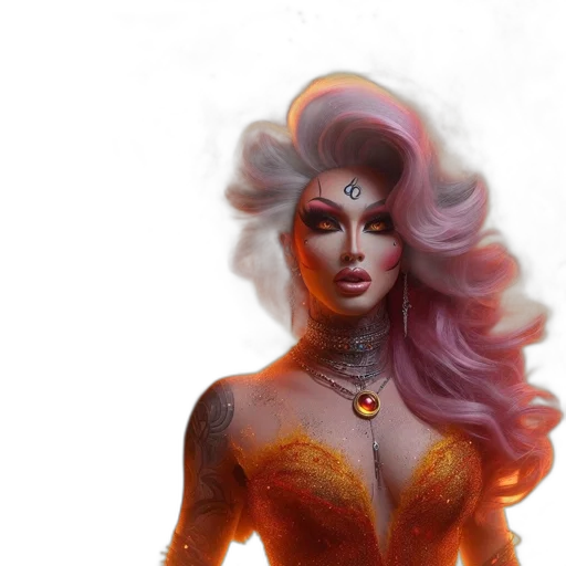 fantasy art, concept art, comic book art, photorealistic transparent PNG cut-out