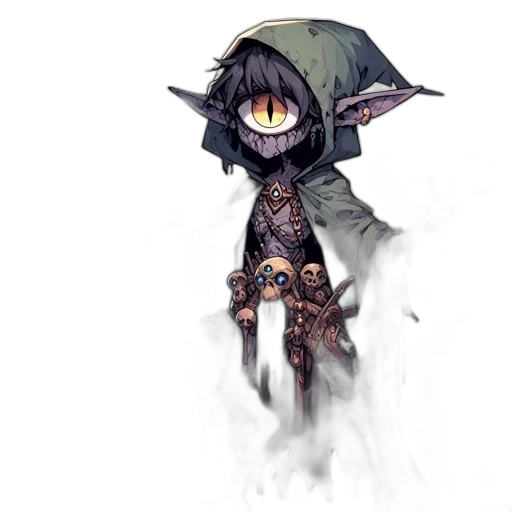 staff, mask, creature, weapon transparent PNG cut-out