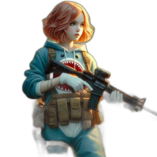 weapon, jacket, staff, concept art transparent PNG cut-out