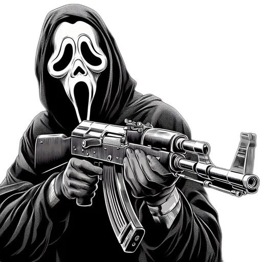 mask, weapon, comic book art, concept art transparent PNG cut-out