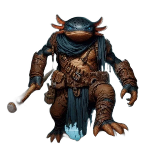 creature, dragon, staff, mask transparent PNG cut-out