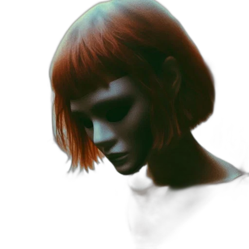 face, hair, robot, mask transparent PNG cut-out