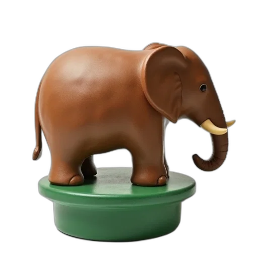 animal, 3d render, concept art, elephant transparent PNG cut-out