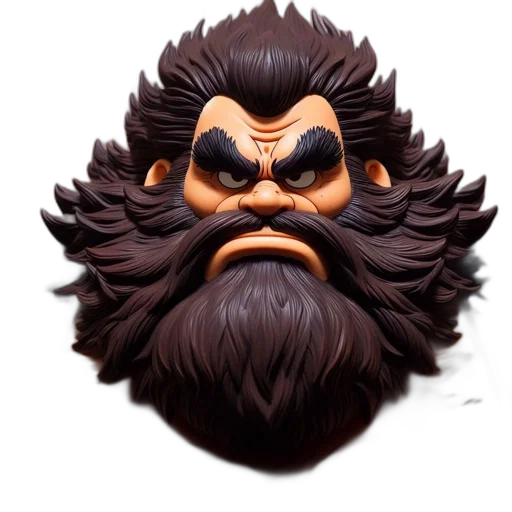 face, mask, hair, creature transparent PNG cut-out