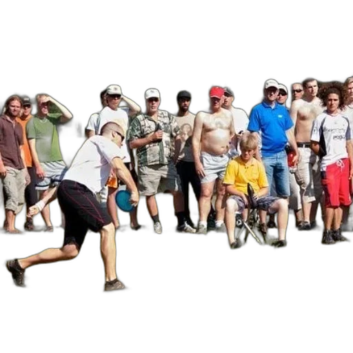 staff, group, people, gathered transparent PNG cut-out