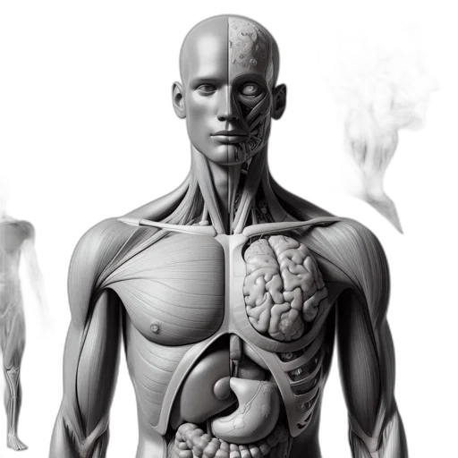 robot, concept art, photorealistic, 3d render transparent PNG cut-out