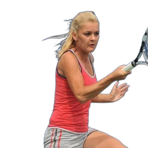 female, tennis, player, action transparent PNG cut-out