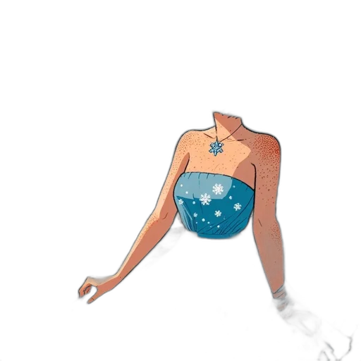 dress, jewelry, staff, concept art transparent PNG cut-out