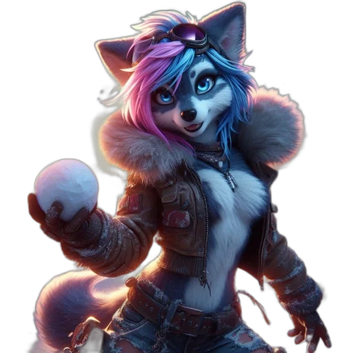 staff, jacket, animal, weapon transparent PNG cut-out