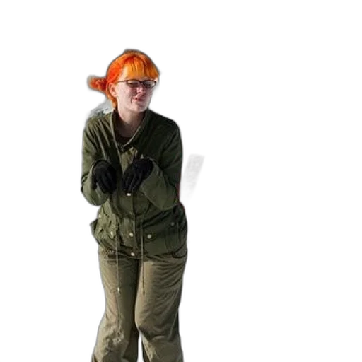 jacket, staff, weapon, hat transparent PNG cut-out