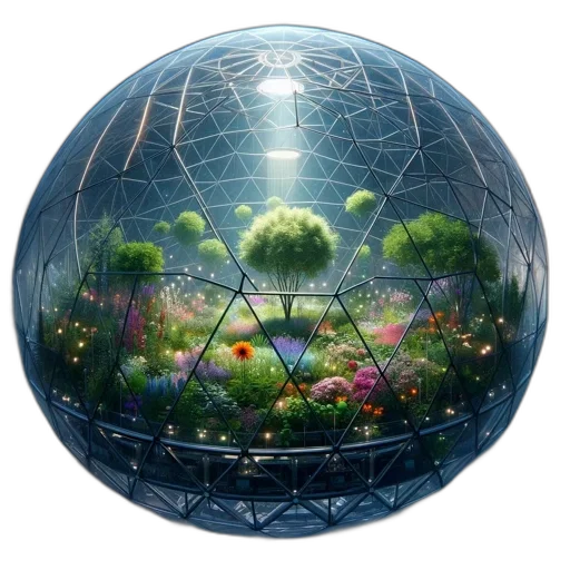 umbrella, concept art, 3d render, fantasy art transparent PNG cut-out