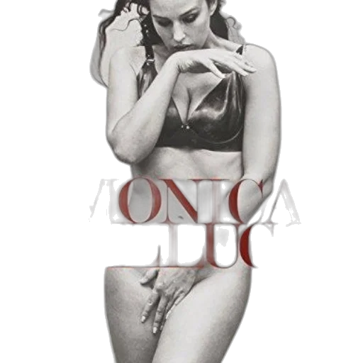 photorealistic, black-and-white, image, monica transparent PNG cut-out
