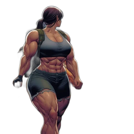 concept art, comic book art, photorealistic, 3d render transparent PNG cut-out