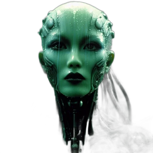 robot, mask, face, creature transparent PNG cut-out