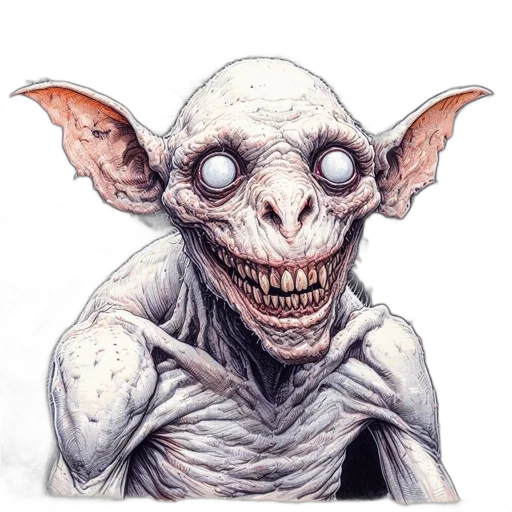 creature, face, mask, staff transparent PNG cut-out