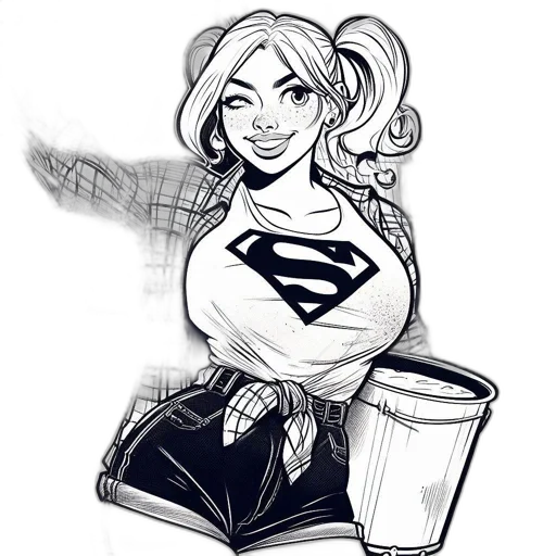 comic book art, cartoon, concept art, pencil sketch transparent PNG cut-out