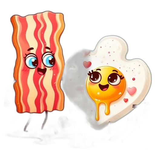 food, concept art, cartoon, 3d render transparent PNG cut-out
