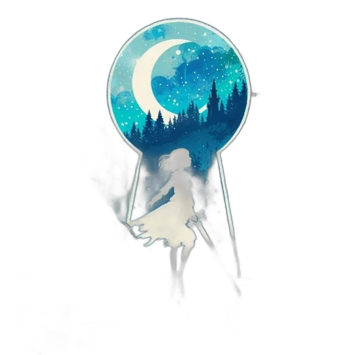 creature, staff, umbrella, crown transparent PNG cut-out