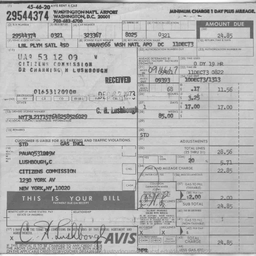 receipt, avis, car, rental transparent PNG cut-out