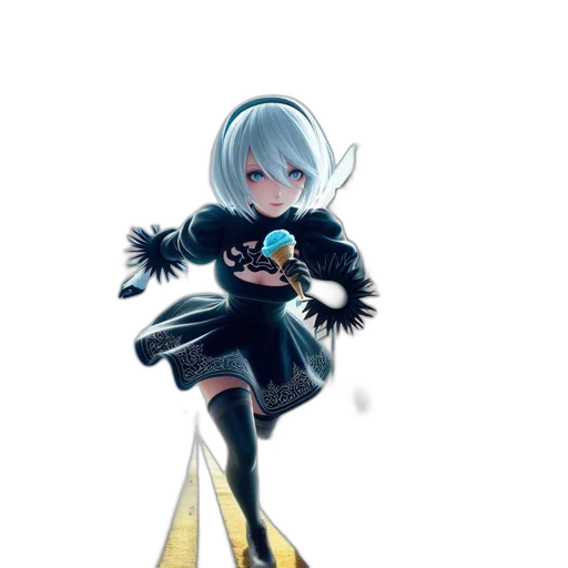 robot, weapon, staff, jacket transparent PNG cut-out