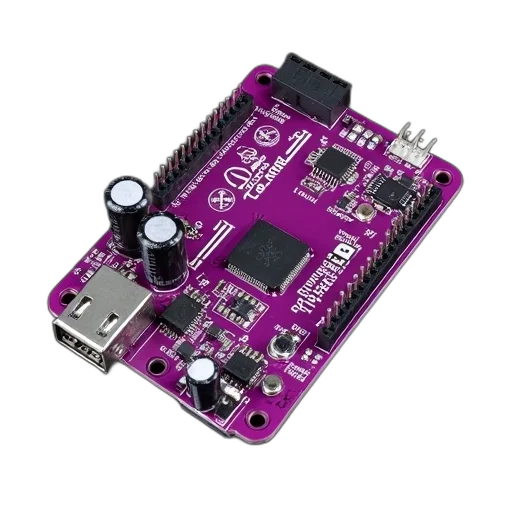 purple, electronic, circuit, board transparent PNG cut-out