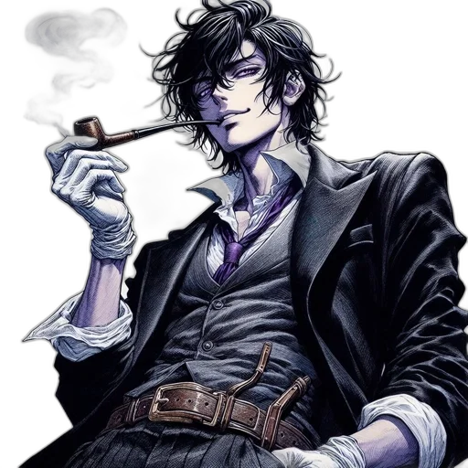staff, jacket, comic book art, concept art transparent PNG cut-out