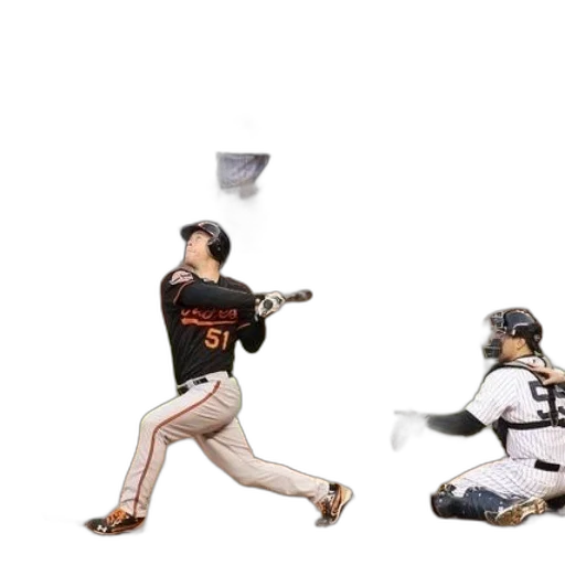 baseball, player, black, jersey transparent PNG cut-out