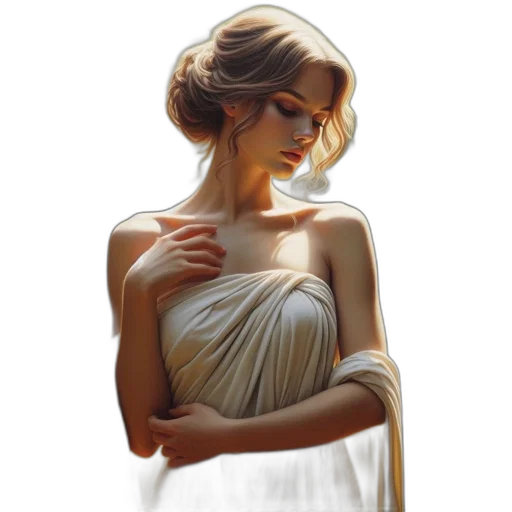 dress, jewelry, crown, face transparent PNG cut-out