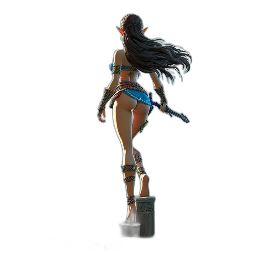 weapon, concept art, 3d render, fantasy art transparent PNG cut-out