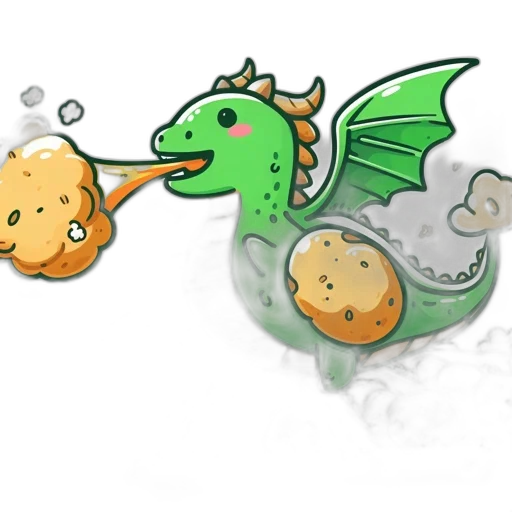 dragon, concept art, fantasy art, pixel art transparent PNG cut-out