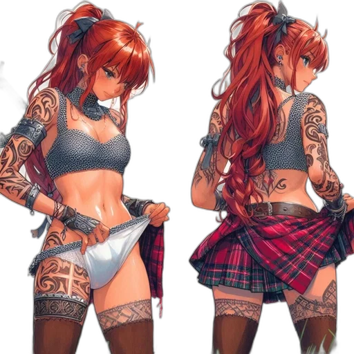 dress, concept art, anime, fantasy art transparent PNG cut-out