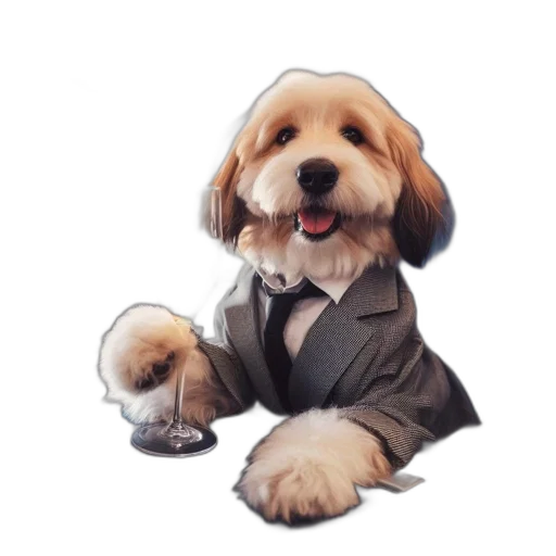 staff, animal, oil painting, photorealistic transparent PNG cut-out
