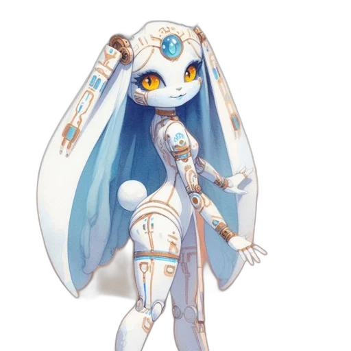 robot, staff, mask, creature transparent PNG cut-out