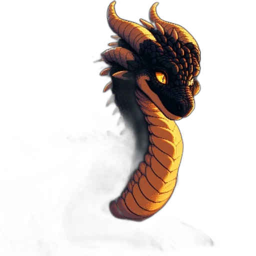dragon, staff, mask, creature transparent PNG cut-out