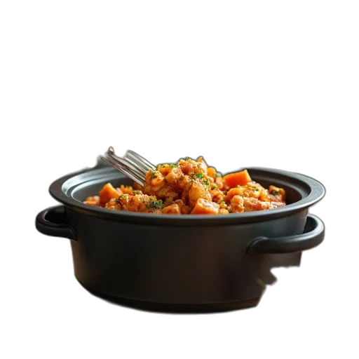 food, 3d render, person, placing transparent PNG cut-out
