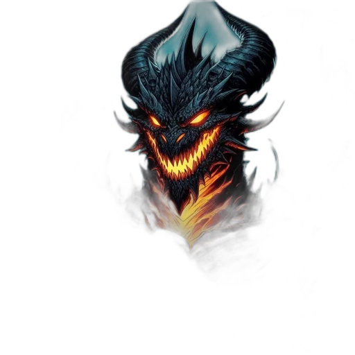 dragon, mask, face, creature transparent PNG cut-out