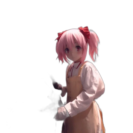 weapon, staff, dress, creature transparent PNG cut-out