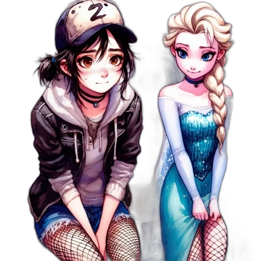 anime, pixel art, cartoon, comic book art transparent PNG cut-out