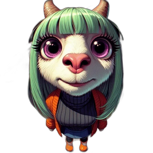 animal, face, staff, creature transparent PNG cut-out