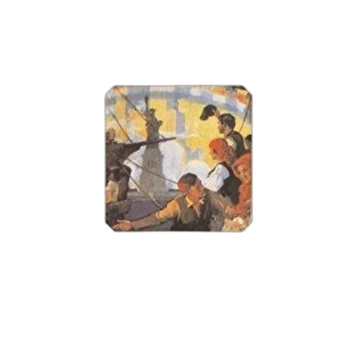 umbrella, oil painting, sunset, outer space transparent PNG cut-out