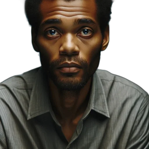 face, jacket, staff, hair transparent PNG cut-out